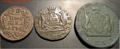полушка 1735 деньга 1772 2 коп 1771 - 3ммон
