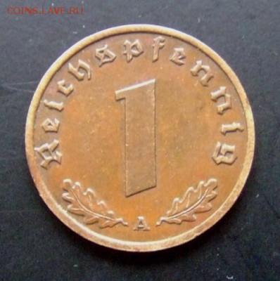 3 - Германия (3-й Рейх) 1 рейхспфенниг (1938 А) Р
