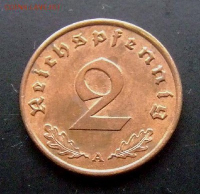 3 - Германия (3-й Рейх) 2 рейхспфеннига (1939 А) Р