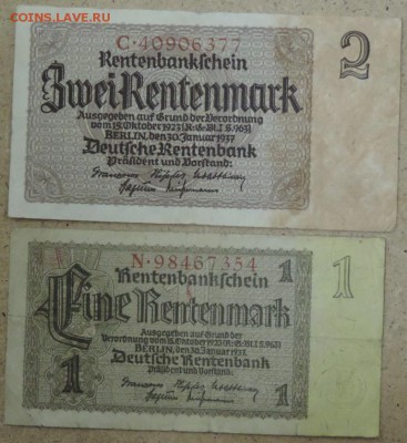 Германия 1 и 2 рентные марки 1937, 14.11.14. 22.00 - DSCN1044.JPG