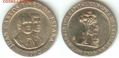 Испания 200 песет 1992-Мадрид, до 21.00 мск 15.11.14 - Испания 200 песет 1992