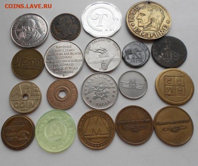16 иностранных жетонов(без повторов) солянка+ 3 РОС - DSCN2806