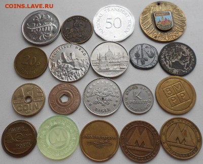 16 иностранных жетонов(без повторов) солянка+ 3 РОС - DSCN2801