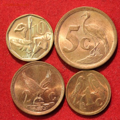 С 1 РУБЛЯ ЮАР 1,2,5 и 10с 1991г.ПТИЧКИ в блеске до 16.11.14г - IMG_2373.JPG