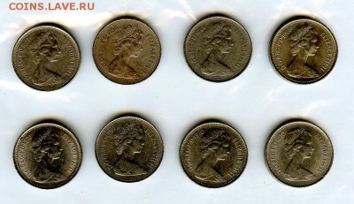 Великобритания. Набор 5 пенсов *10 монет. до 16.11.14 - МонетыТутРФ059