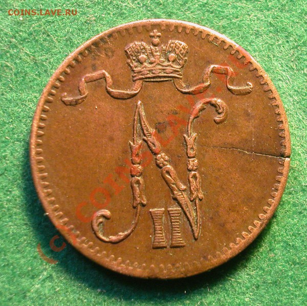 1  пенни Рус. Фин.  1902 г.  до  04.05.10   21-30 МСК - 1 пенни  1902 аверс
