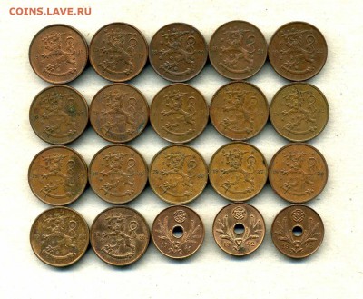 Монеты Русской, буржуазной, современной Финляндии 1865 -2001 - 5 п.1918-43.2