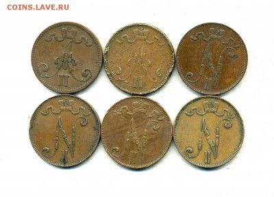Монеты Русской, буржуазной, современной Финляндии 1865 -2001 - 5 п.1866-08.а