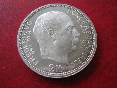 ДАНИЯ 2 кроны 1912. Штемпельная. Серебро. Оценка. - 038.JPG
