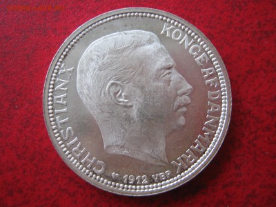 ДАНИЯ 2 кроны 1912. Штемпельная. Серебро. Оценка. - 033.JPG