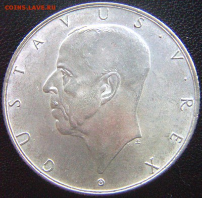 Швеция_памятные 2 кроны 1938. Отличное серебро; 13.11_22.04м - 8293