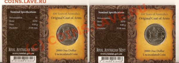Оцените 1 доллар AUSTRALIA 2008г - сканирование0100