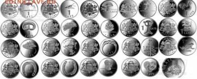 Латвия полный комплект юбилейных латов 24 шт.+журнал - collecting-coins-coins-of-the-modern-latvia-1-1.800