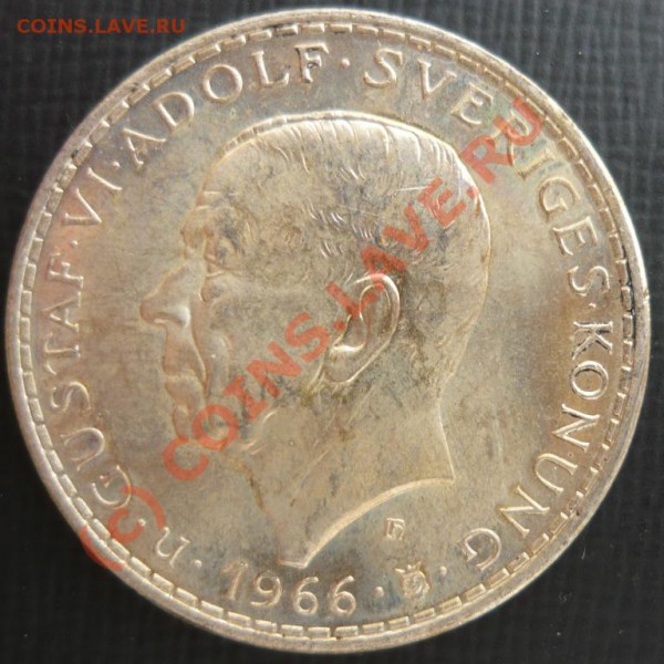 Швеция 5 крон. 1966 г . До 2.05.10г.  21-00 МСК. - 5 66.JPG