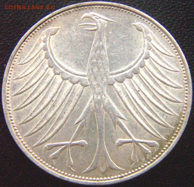 ФРГ_5 марок 1972(G). Отличное серебро; до 14.11_22.06мск - 8684