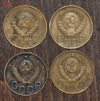 3 копейки 1940 1946 1948 1949 г.г. до 15.11.2014 в 22-00 - 3¬ 40,46,48,49 -1