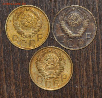 5 копеек 1946 1949 1956 г.г. до 15.11.2014 в 22-00 - 5¬ 46,49,56 -1