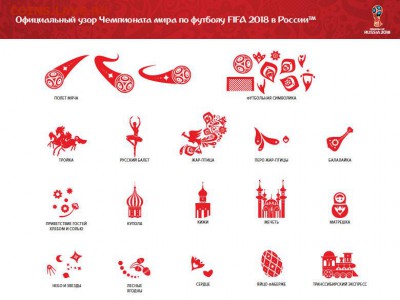 Эмблема чемпионата мира по футболу 2018 в России - 36