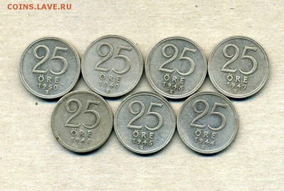 Монеты Русской, буржуазной, современной Финляндии 1865 -2001 - 25 э.1944-50.2