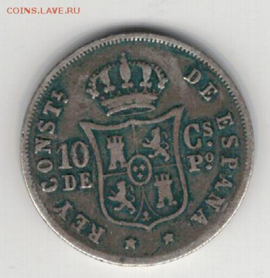 Ag ФИЛИППИНЫ 10 СЕНТИМО 1885 ДО 20.11.14 В 22.00МСК (А180) - 5-1ис1