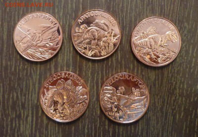 ДИНОЗАВРЫ 5 шт. до 21.11, 22.00 - жетоны динозавры 5 шт.