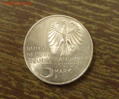 ФРГ - 5 марок КАНТ шикарная до 21.11, 22.00 - германия 5 марок кант - 2