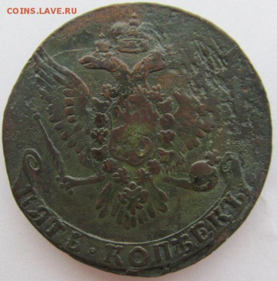 5 копеек Елизаветы Петровны 1761 - 1.JPG