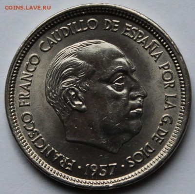 Испания 25 песет 1957. - 3