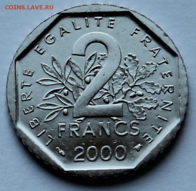 Франция 2 франка 2000. - 2