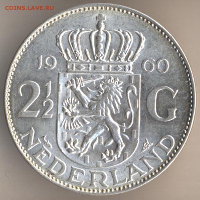 Недерланды 1963г серебро оценка. - 73