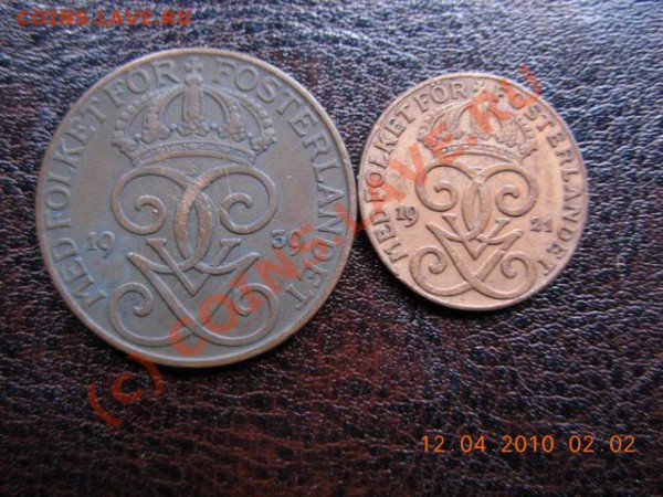 1921г,1Швеция 2,5 оре (с короной)939 г до 5.05.10 - DSCN1593