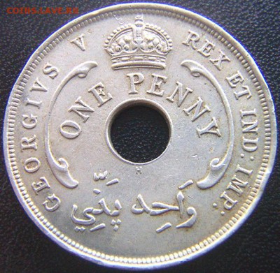 Британская Западная Африка_ 1 пенни 1915(Н); до 17.11_22.04м - 8444