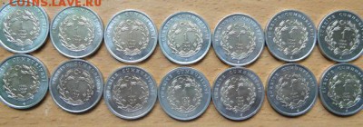 1 лира Турция животные 2009-2014гг -14 монет - опора