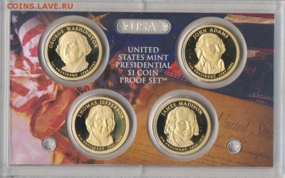 Первый набор в серии "Президенты США" Proof 2007 - 3939