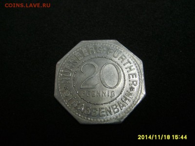 НЮРНБЕРГ,20 пфеннигов 1921г(Burg)!до 20.11.2014 - S6002573.JPG