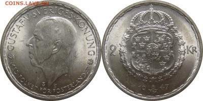 Швеция. - 2kr1947