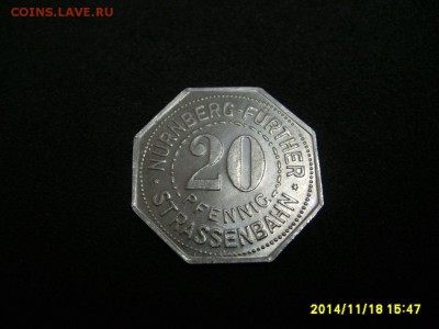 НЮРНБЕРГ,20 пфеннигов 1921г(Stadt.Sparkasse)!до20.11.2014 - S6002593.JPG
