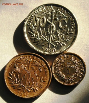 Старая Боливия, 3 разных монеты (21.11) - P1018489.JPG