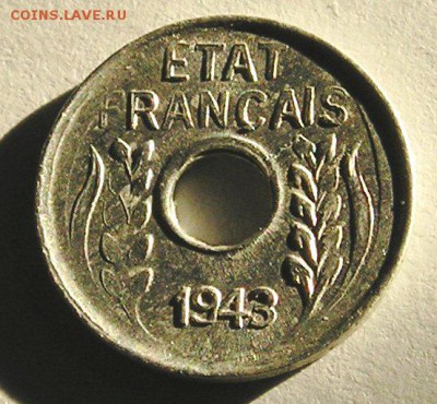 Франц. Индокитай (Виши), 1 Цент 1943, Сохран !  (21.11) - P1018503.JPG
