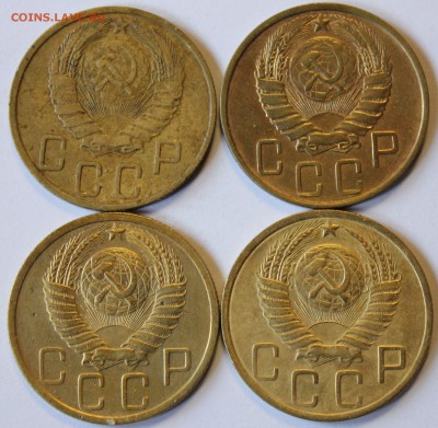 5 копеек 1946 (2 шт), 1948, 1948 гг. 24.11.2014 в 22-10 мск. - 1946-49 .JPG