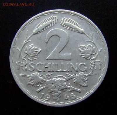 3 - Австрия 2 шиллинга (1946) алюм. Р