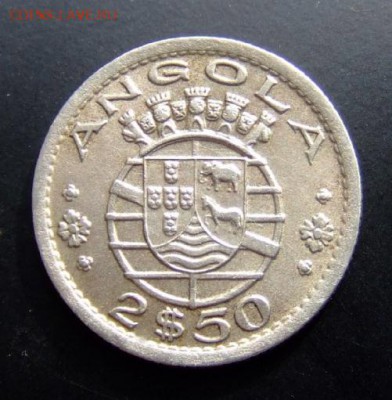 3 - Португ. Ангола 2,5 эскудо (1953) (XF+) Р