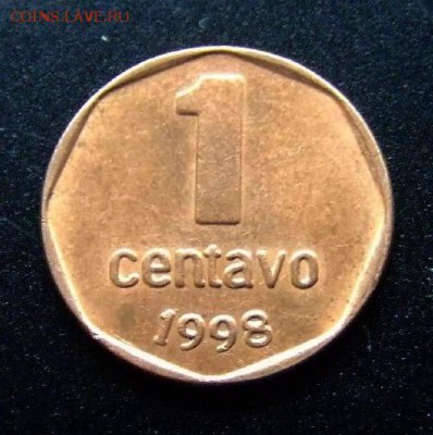 3 - Аргентина 1 сентаво (1998) Р