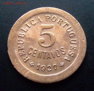 3 - Португалия 5 сентаво (1927) Р