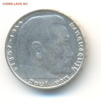 Ag. 3-й рейх 2 марки 1938D . до 25.11 22:00 - 9