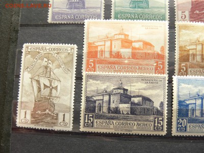 Марки ИСПАНИИ Парусники 1930 г - P2000988.JPG