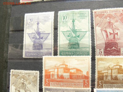 Марки ИСПАНИИ Парусники 1930 г - P2000986.JPG