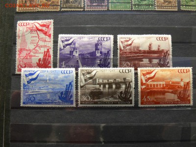 Марки СССР 1947г Канал Москва-Волга - P2000991.JPG