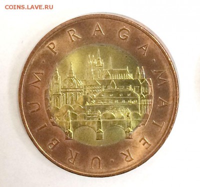 БИМ 2 монеты - 50 крон Чехия 2009 г., 2 лита Литва 2008 - Праг_2