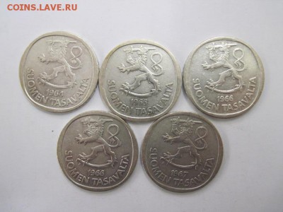 1 маркка 1964-67 Финляндия серебро до 25.11.14 - Изображение23 109